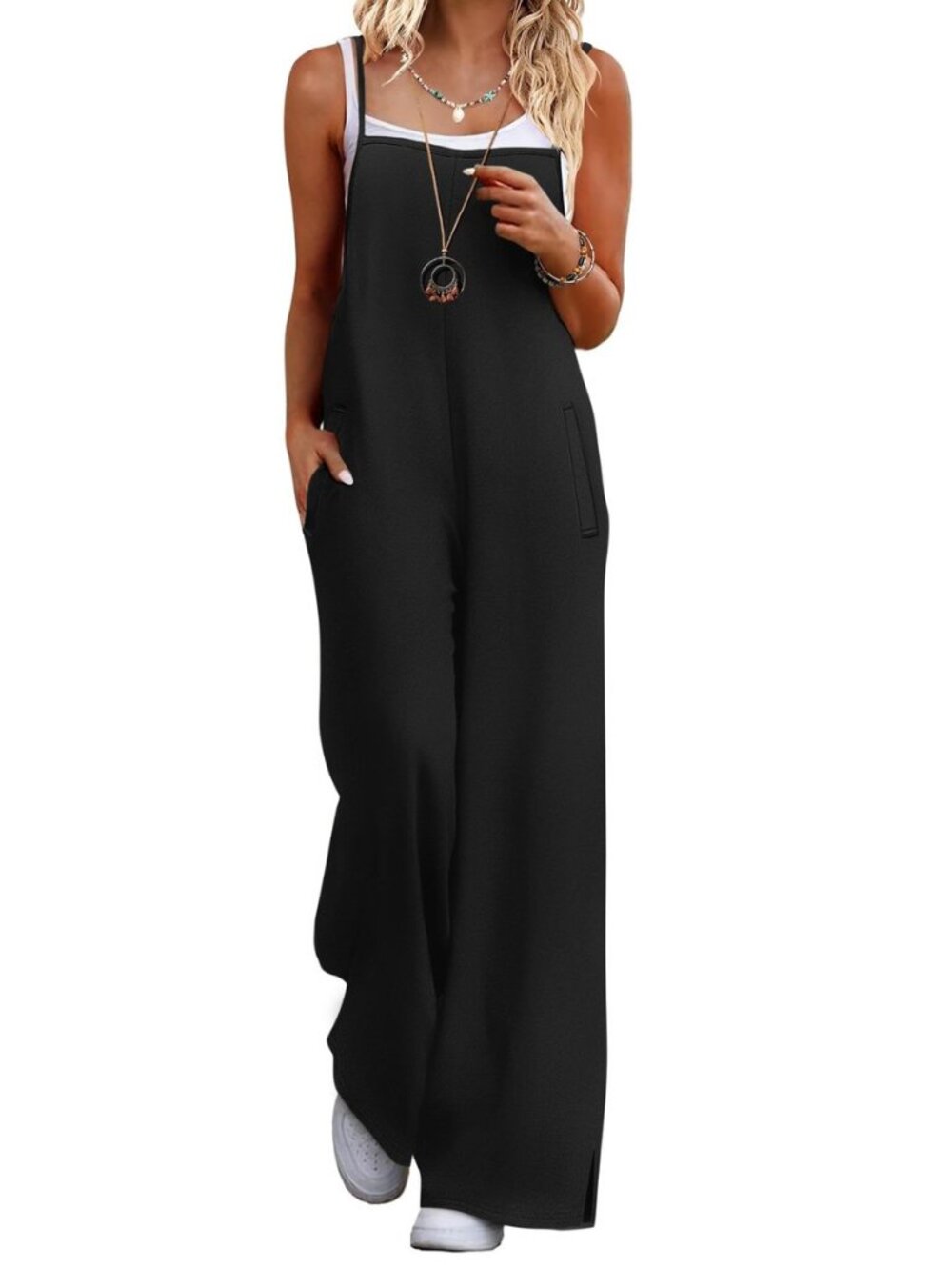Womens Jumpsuits Casual Summer Boho Overalls Floral Baggy Rompers